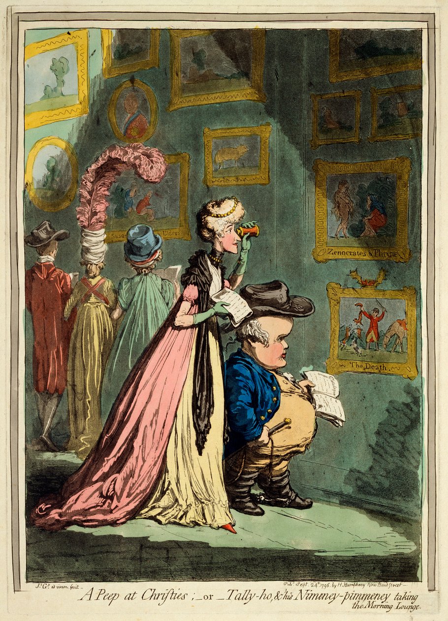 Silmäys Christiesiin, 1796 tekijältä James Gillray