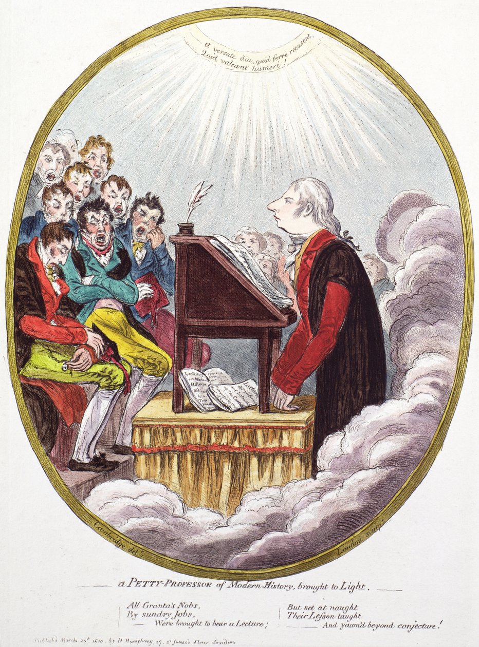 Pieni nykyhistorian professori tuotu esiin tekijältä James Gillray