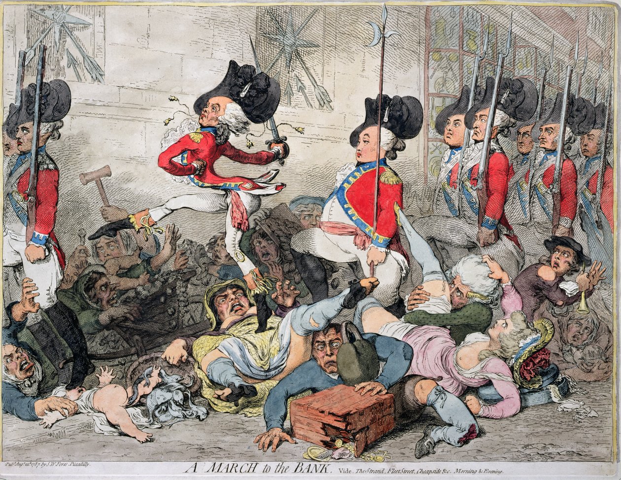 A Right Honourable, alias Sans-Culotte, julkaisija J. Fores vuonna 1792 tekijältä James Gillray