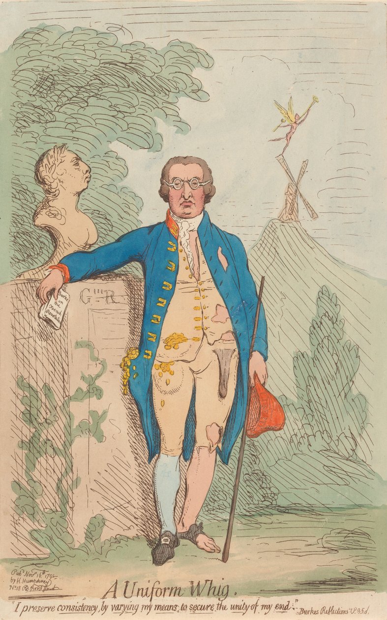 Yhtenäinen whig --- tekijältä James Gillray