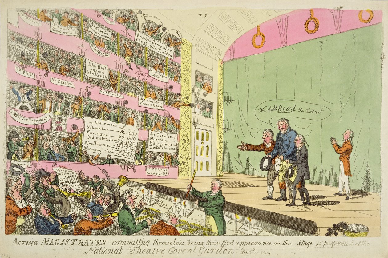 Vt. tuomarit sitoutuvat olemaan heidän ensimmäinen esiintymisensä National Theatre Covent Gardenissa tekijältä James Gillray