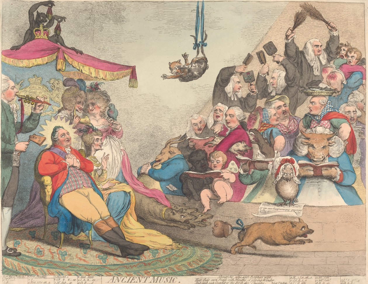 Muinainen musiikki tekijältä James Gillray