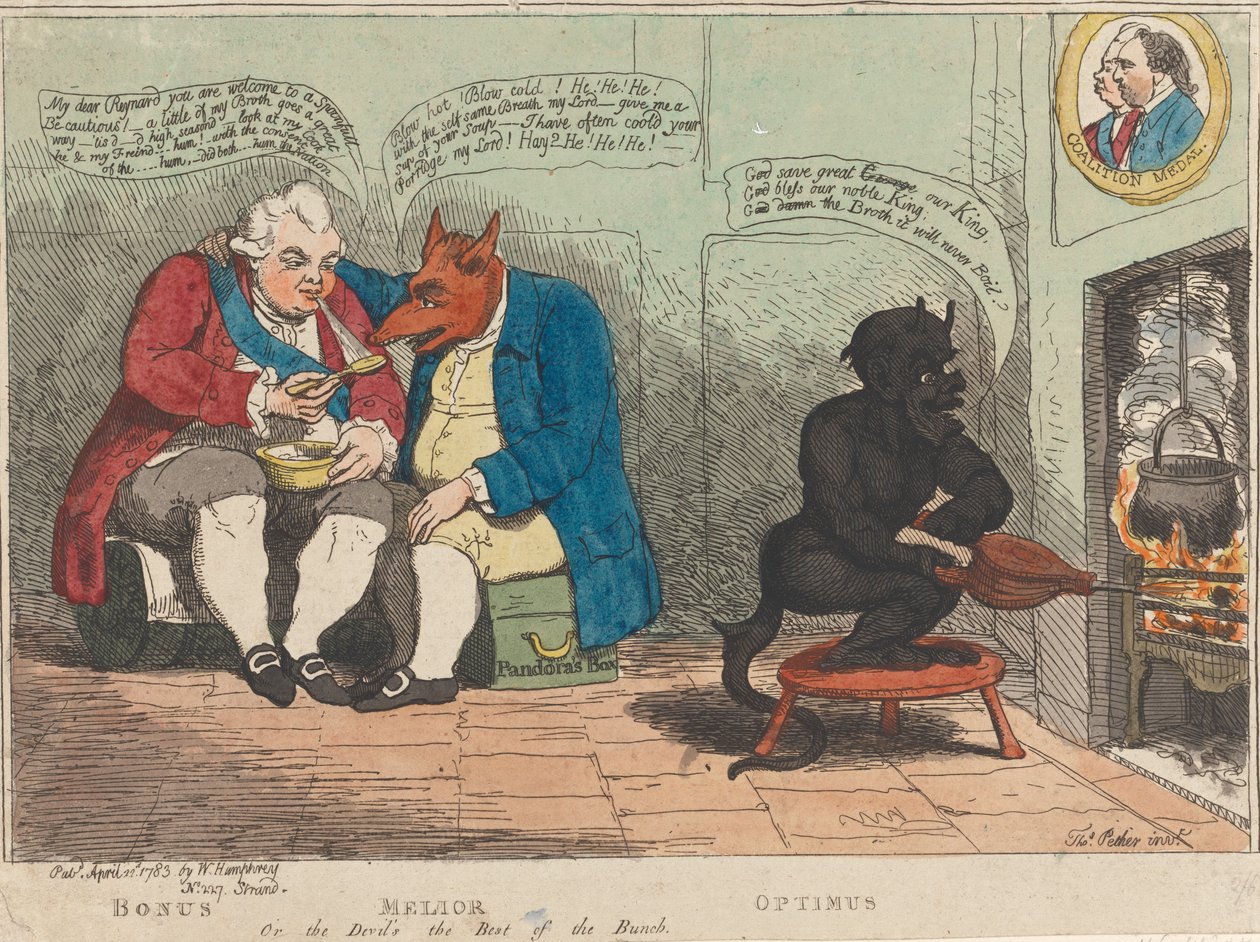 Bonus - Melior - Optimus, oder der Teufel ist der Beste der Gruppe tekijältä James Gillray