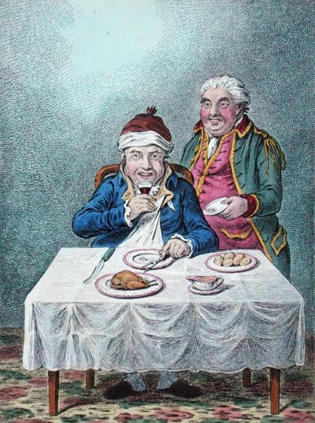 Charming-well Again, Hannah Humphreyn julkaisema 1804 (käsin väritetty etsaus). tekijältä James Gillray
