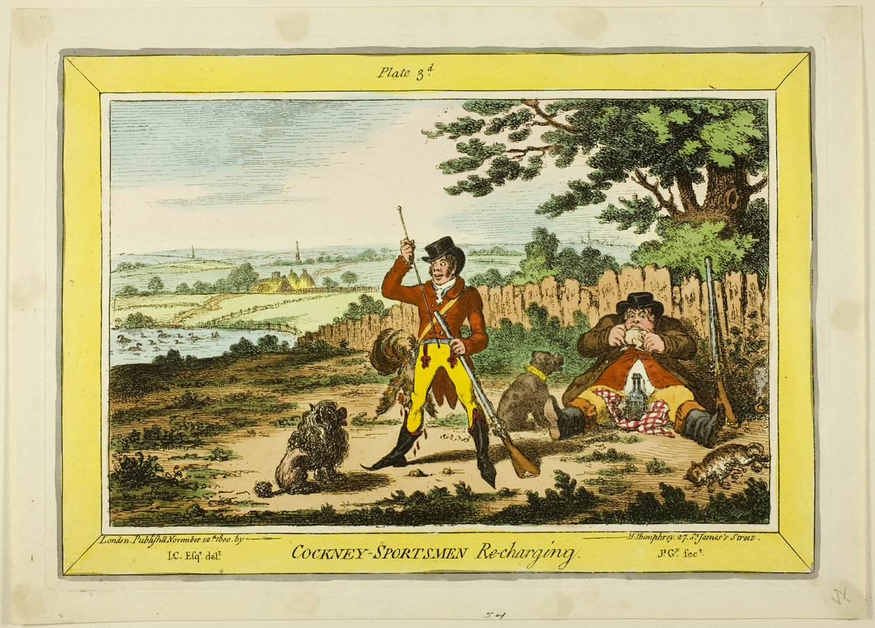 Cockney Sportsmen lataus tekijältä James Gillray