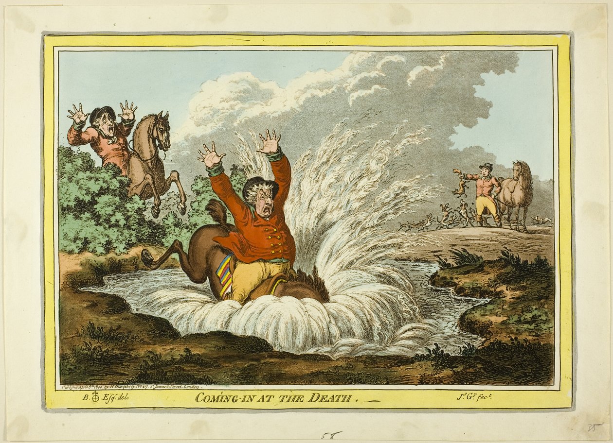 Tulossa kuoleman hetkellä tekijältä James Gillray