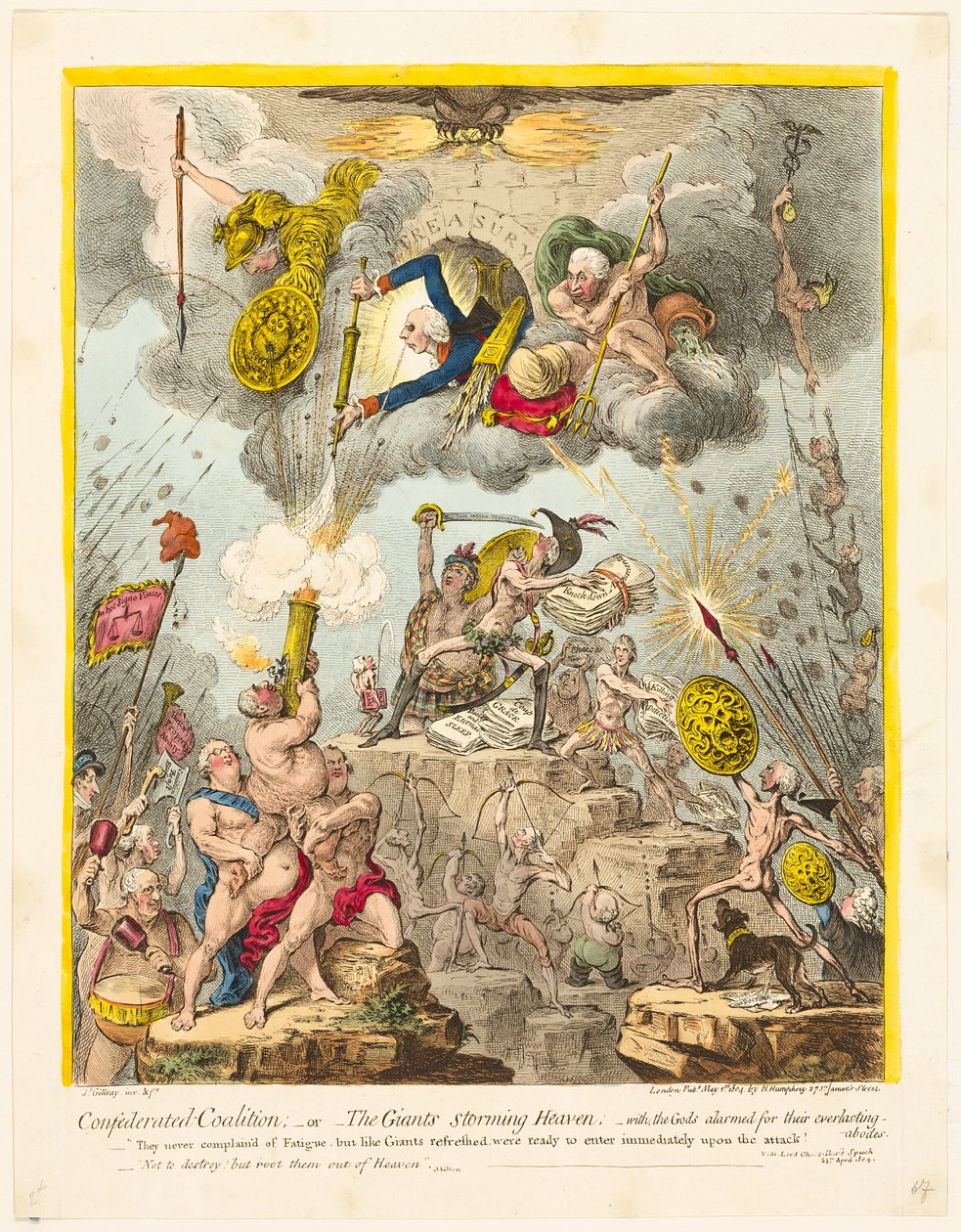 Konfederaation koalitio tekijältä James Gillray