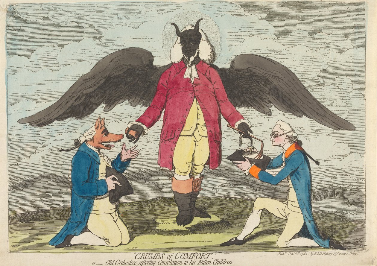 Lohdun murusia – tai – Vanha ortodoksinen kirkko palauttaa lohdun langenneille lapsilleen tekijältä James Gillray