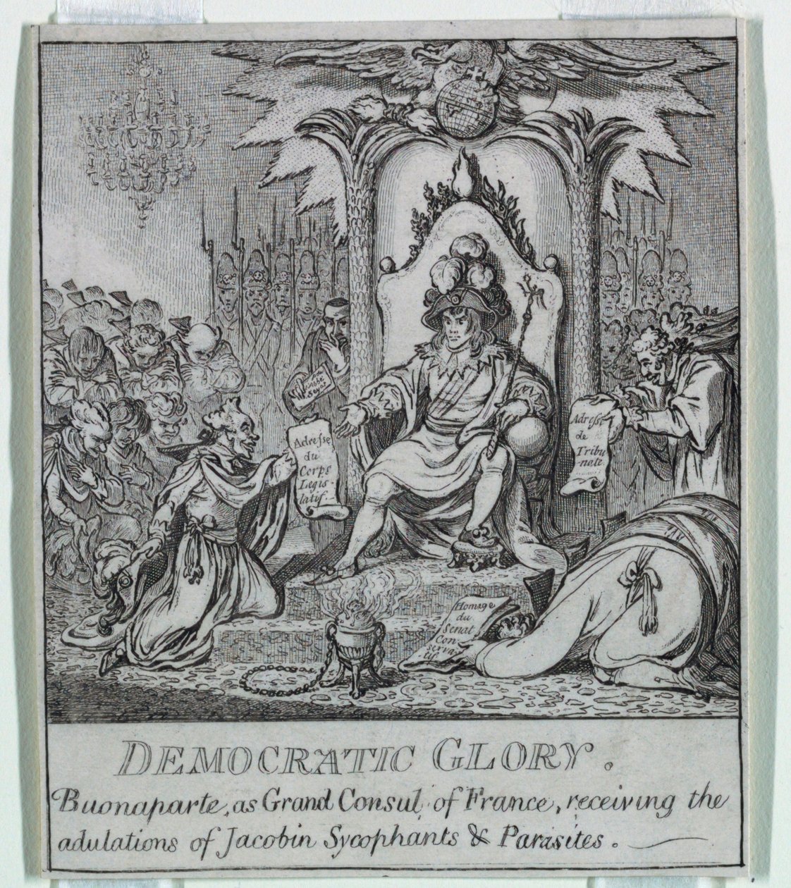 "Demokratia tai luonnos o tekijältä James Gillray