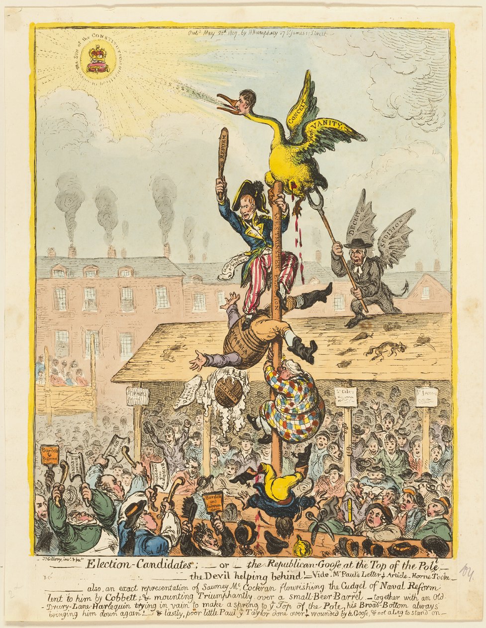 Vaaliehdokkaat tekijältä James Gillray