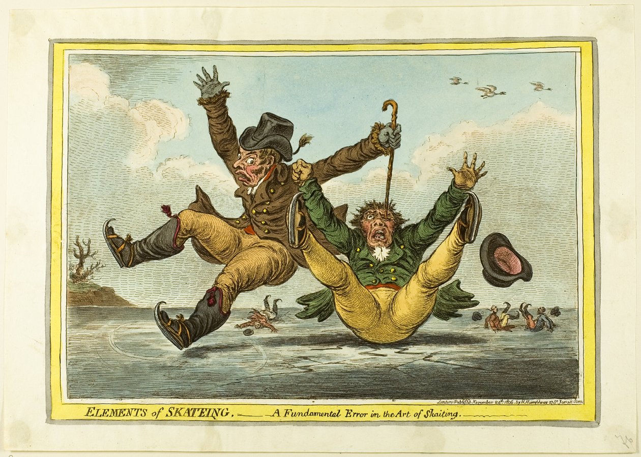 Luistelun elementit: Perusvirhe skeittaustaidossa. tekijältä James Gillray