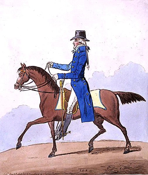 Equestrian Elegance tai A Noble Scot, metamorfoitu, julkaisi Hannah Humphrey vuonna 1803 (käsinvärinen etsaus) tekijältä James Gillray