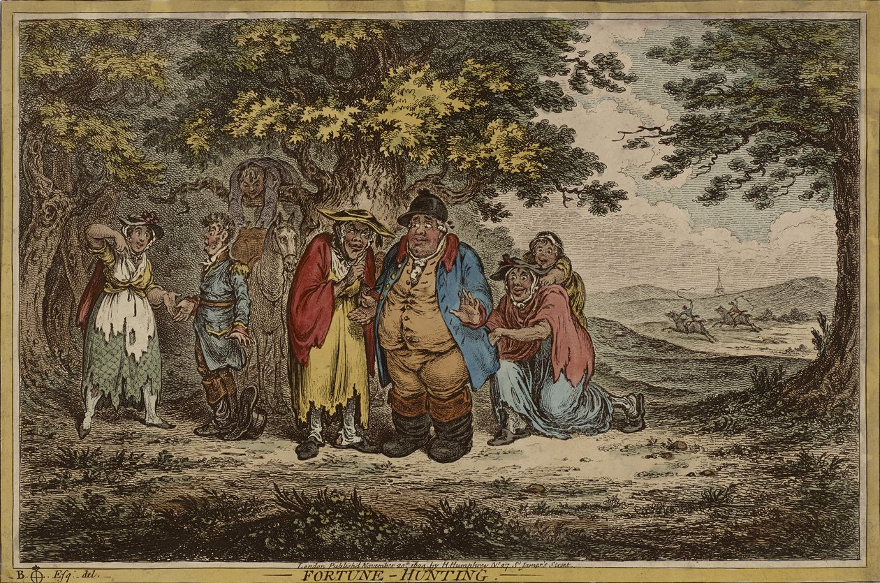Fortune Hunting, julkaistu 20. marraskuuta tekijältä James Gillray