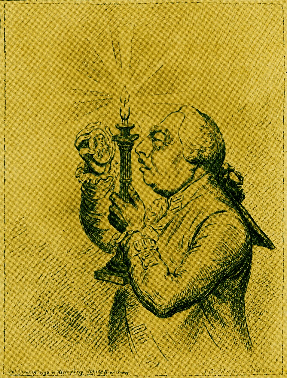 George III:n karikatyyri James Gillray tekijältä James Gillray
