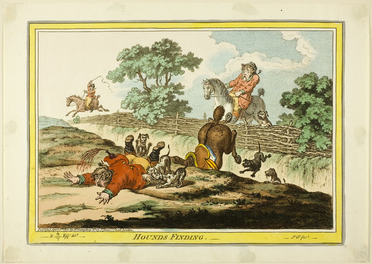 Koirat löytävät tekijältä James Gillray