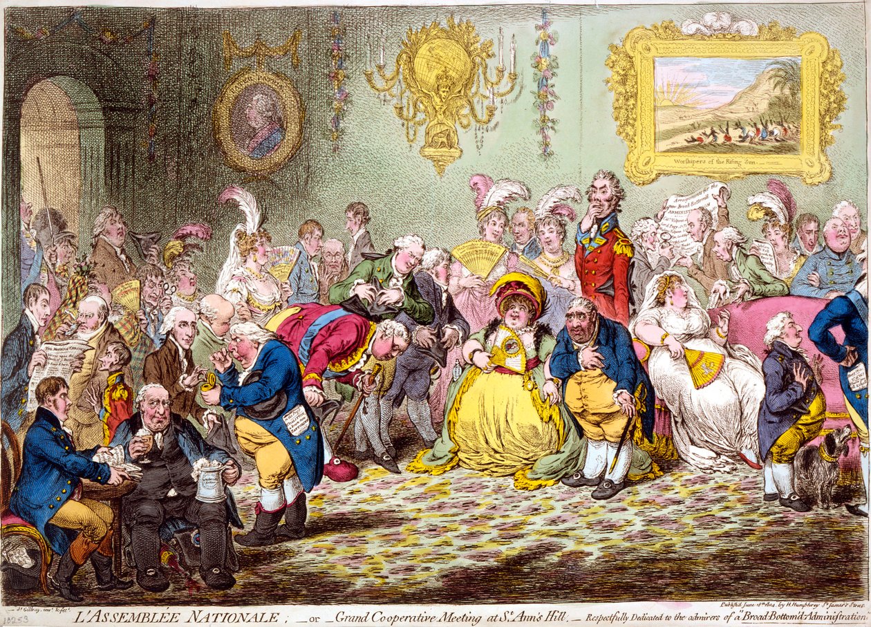 Kansalliskokous, 1804. tekijältä James Gillray