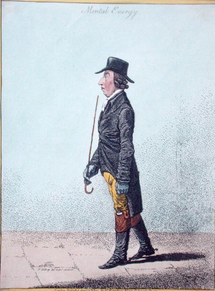 Mental Energy, julkaissut Hannah Humphrey vuonna 1801 (käsinvärinen etsaus) tekijältä James Gillray