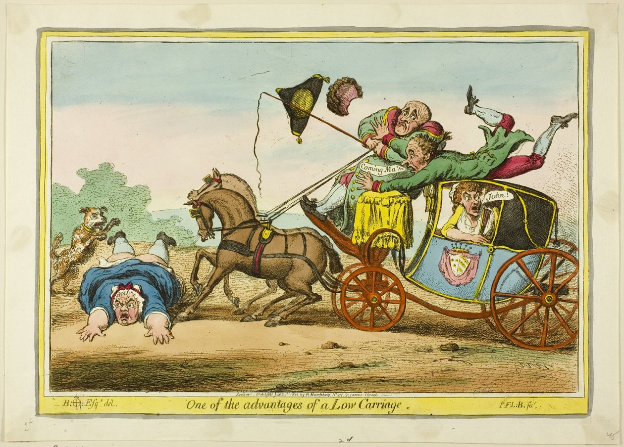 Yksi matalan vaunun eduista tekijältä James Gillray