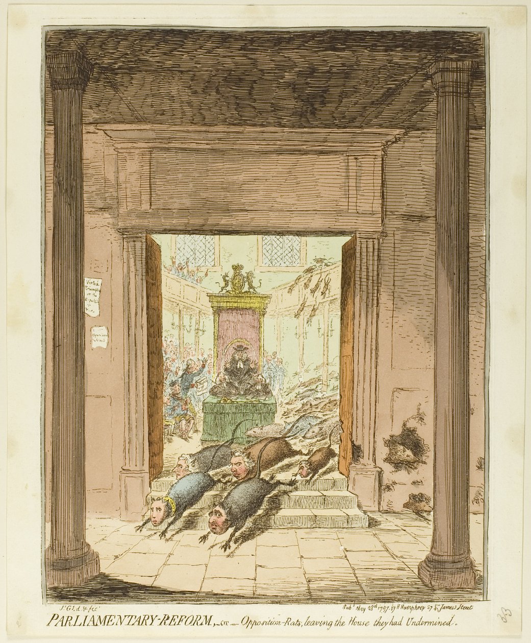 Parlamenttiuudistus tekijältä James Gillray