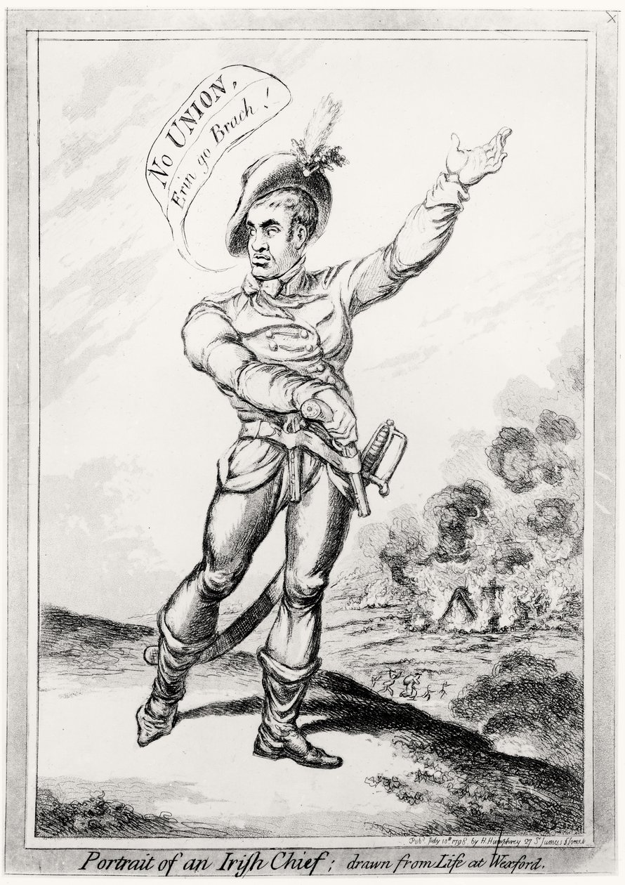 Huonekalut ja erilaiset esineet 1100- ja 1300-luvuilta tekijältä James Gillray
