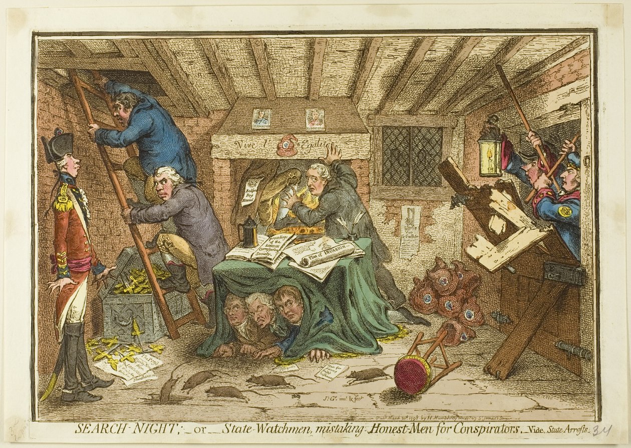 Search-Night tekijältä James Gillray
