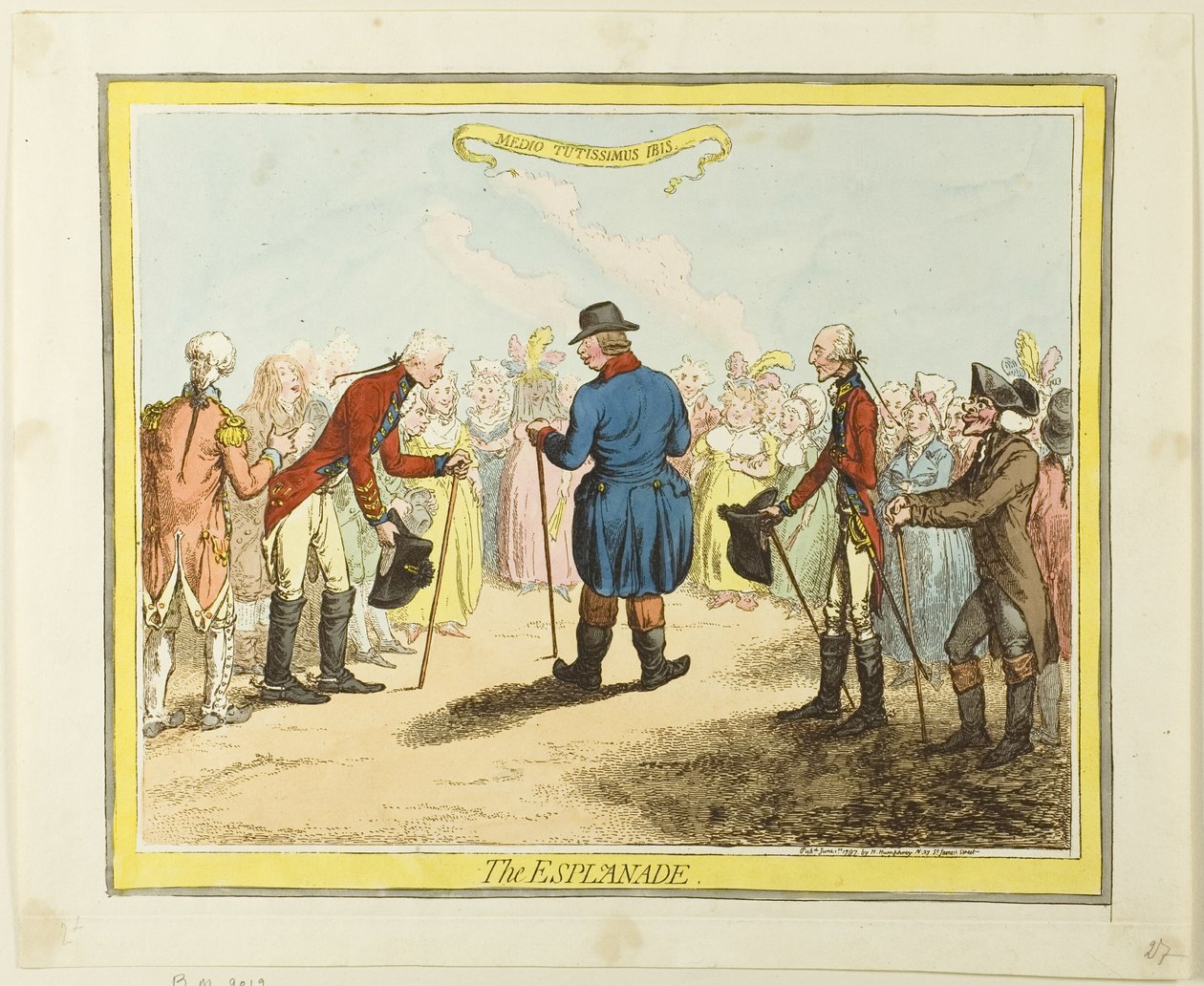 Esplanadi tekijältä James Gillray