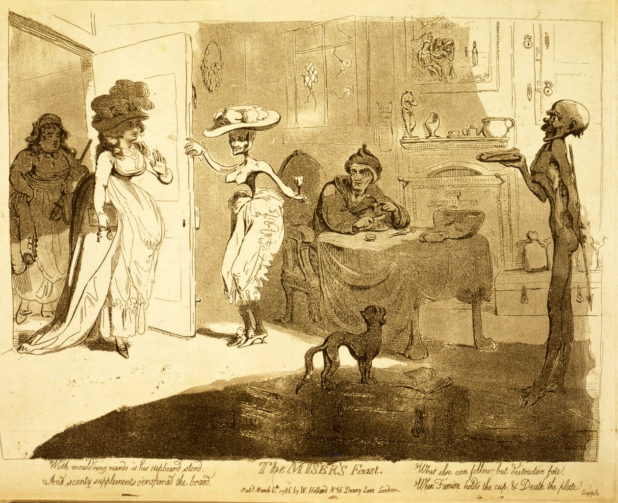 Miserin juhla tekijältä James Gillray