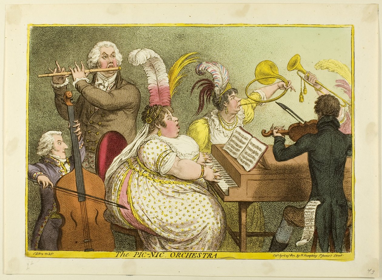 Pic-Nic-orkesteri tekijältä James Gillray