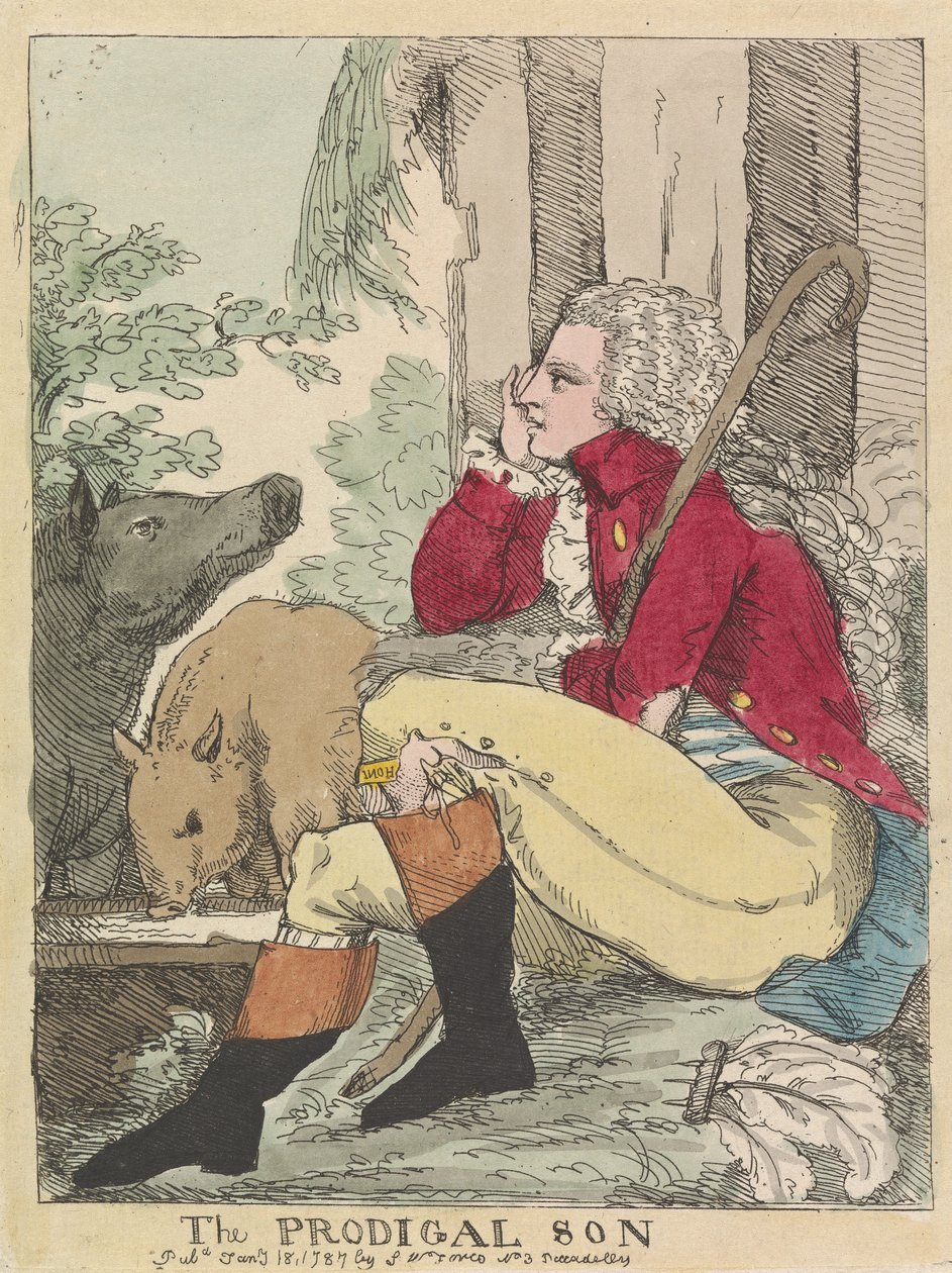 Tuhlaajapoika tekijältä James Gillray