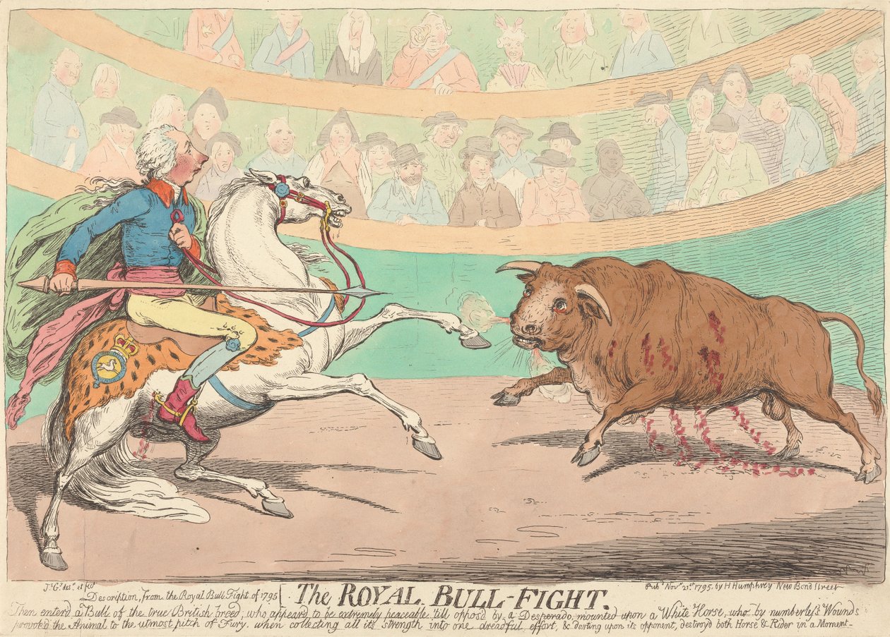 Der königliche Stierkampf tekijältä James Gillray