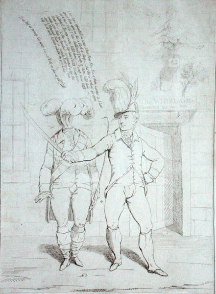 Ukkonen tekijältä James Gillray