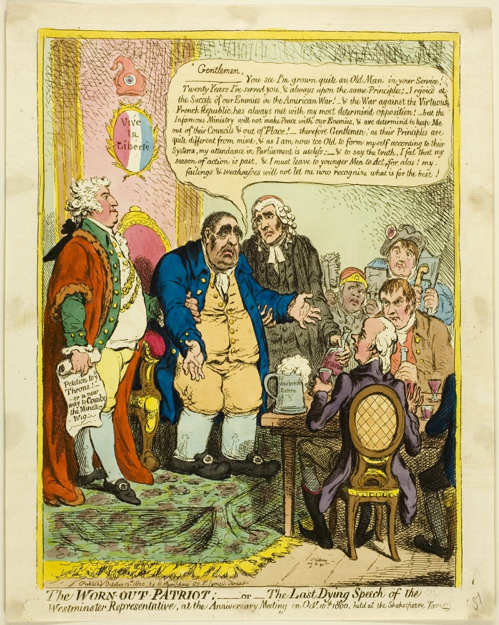 Uupunut patriootti tekijältä James Gillray