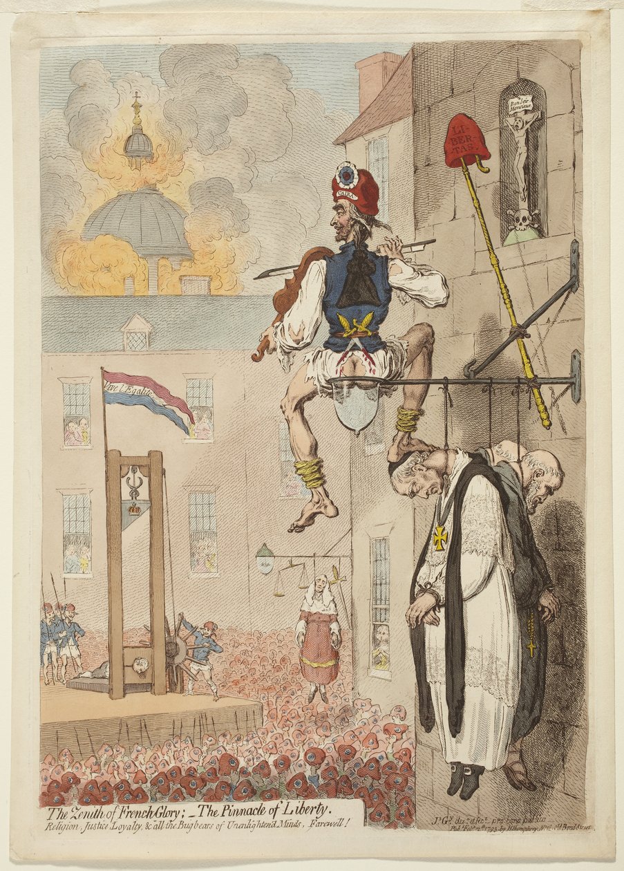 Ranskan kunnian huippu tekijältä James Gillray