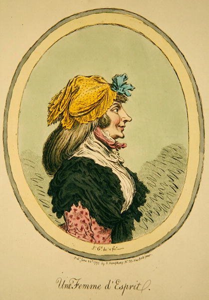 Hengen nainen, julkaisija Hannah Humphrey tekijältä James Gillray