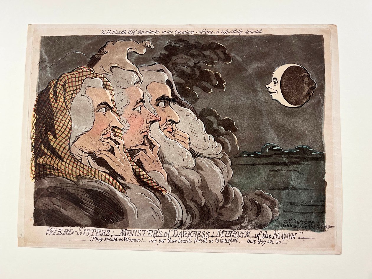 Oudot sisaret; Pimeyden palvelijat; Kuun kätyrit tekijältä James Gillray