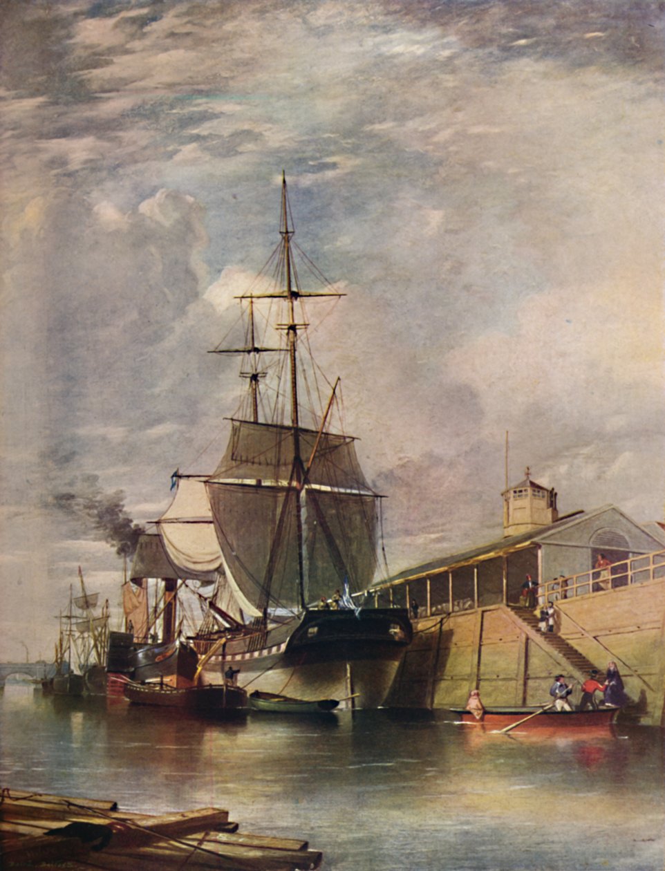 Belfastin satama - Lauttaportaat, 1851, 1909. tekijältä James Glen Wilson