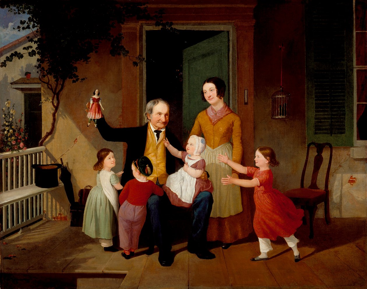 Isoisän vierailu, noin 1850 tekijältä James Goodwin Clonney