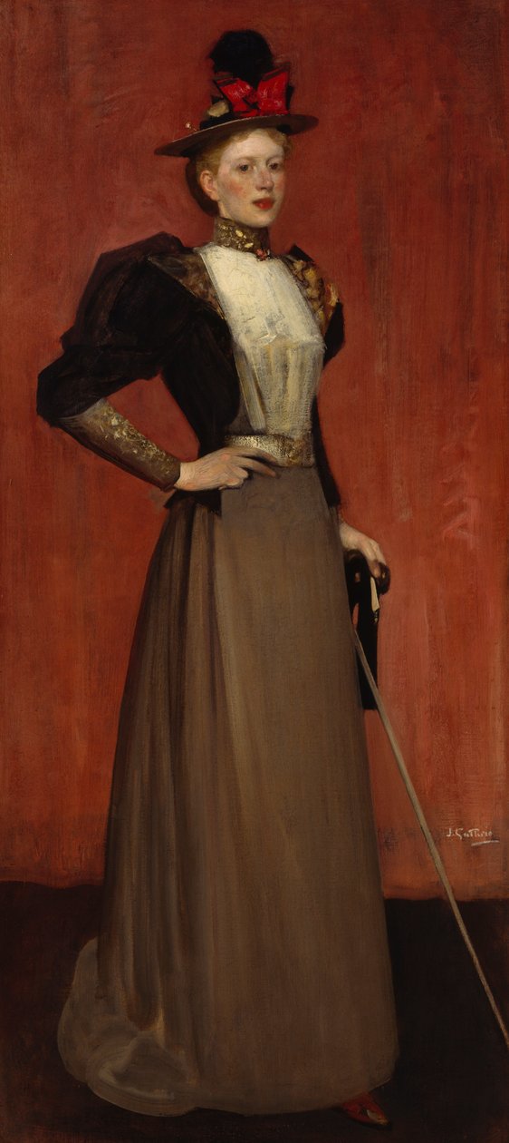 Maggie Hamilton (rouva A.N. Paterson) (öljy kankaalle) tekijältä James Guthrie