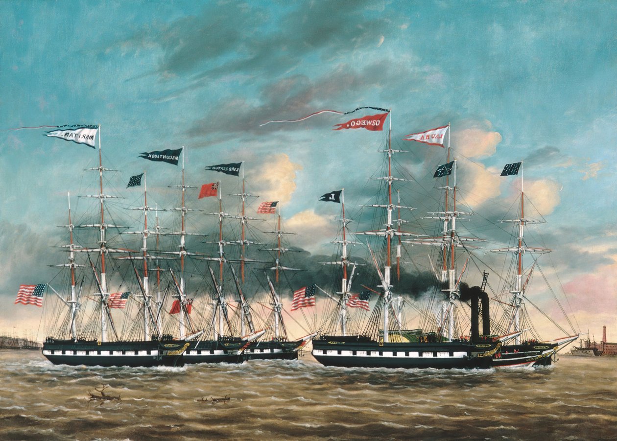 Tow Boat Conqueror, 1852. tekijältä James Guy Evans