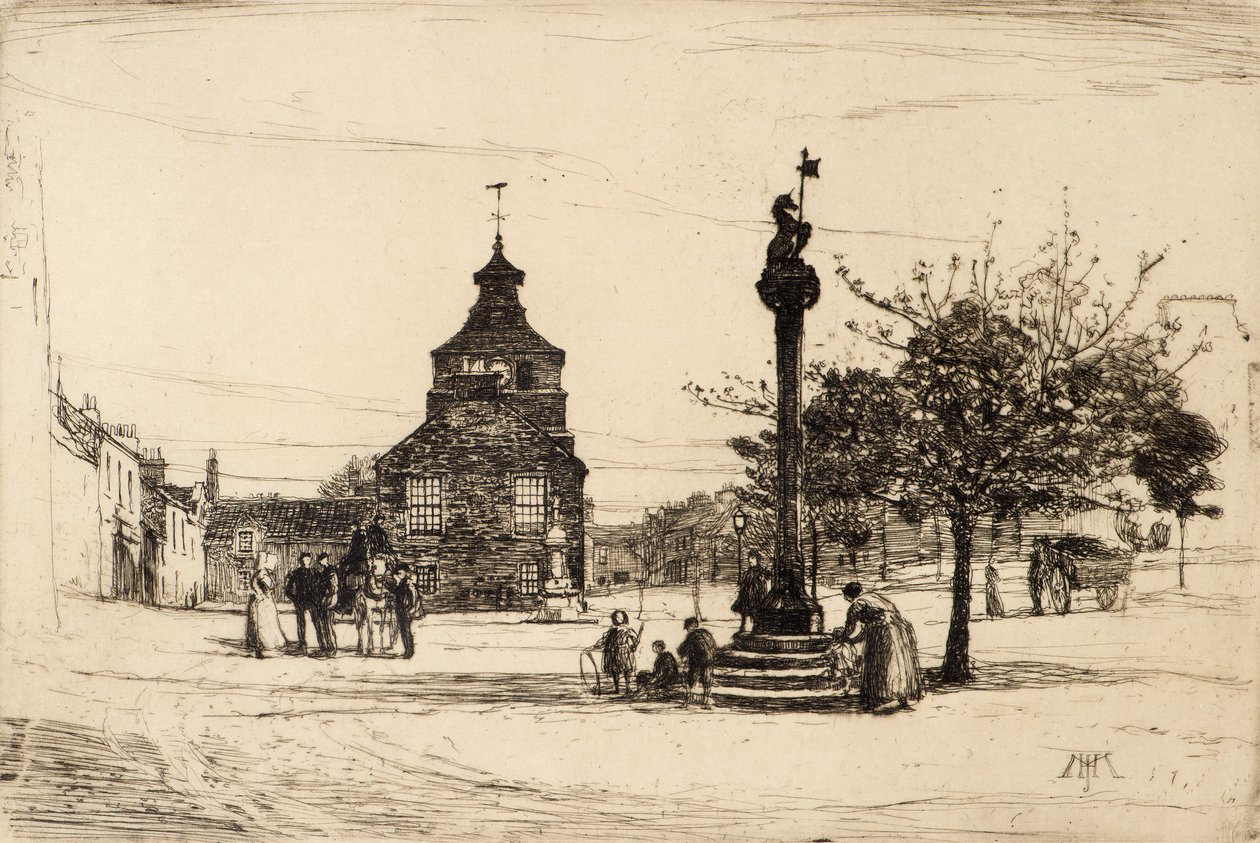 Market Cross, Crail (etsaus) tekijältä James Hamilton Mackenzie