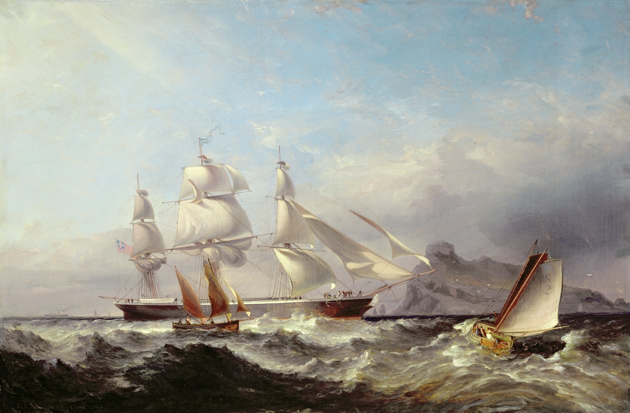 Clipper-laiva Mumblesin majakasta Swanseassa tekijältä James Harris of Swansea