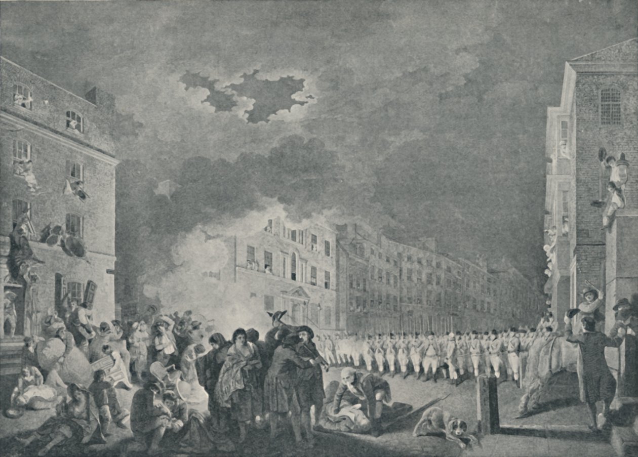 The Riot in Broad Street, 7. kesäkuuta 1780, 1920 tekijältä James Heath