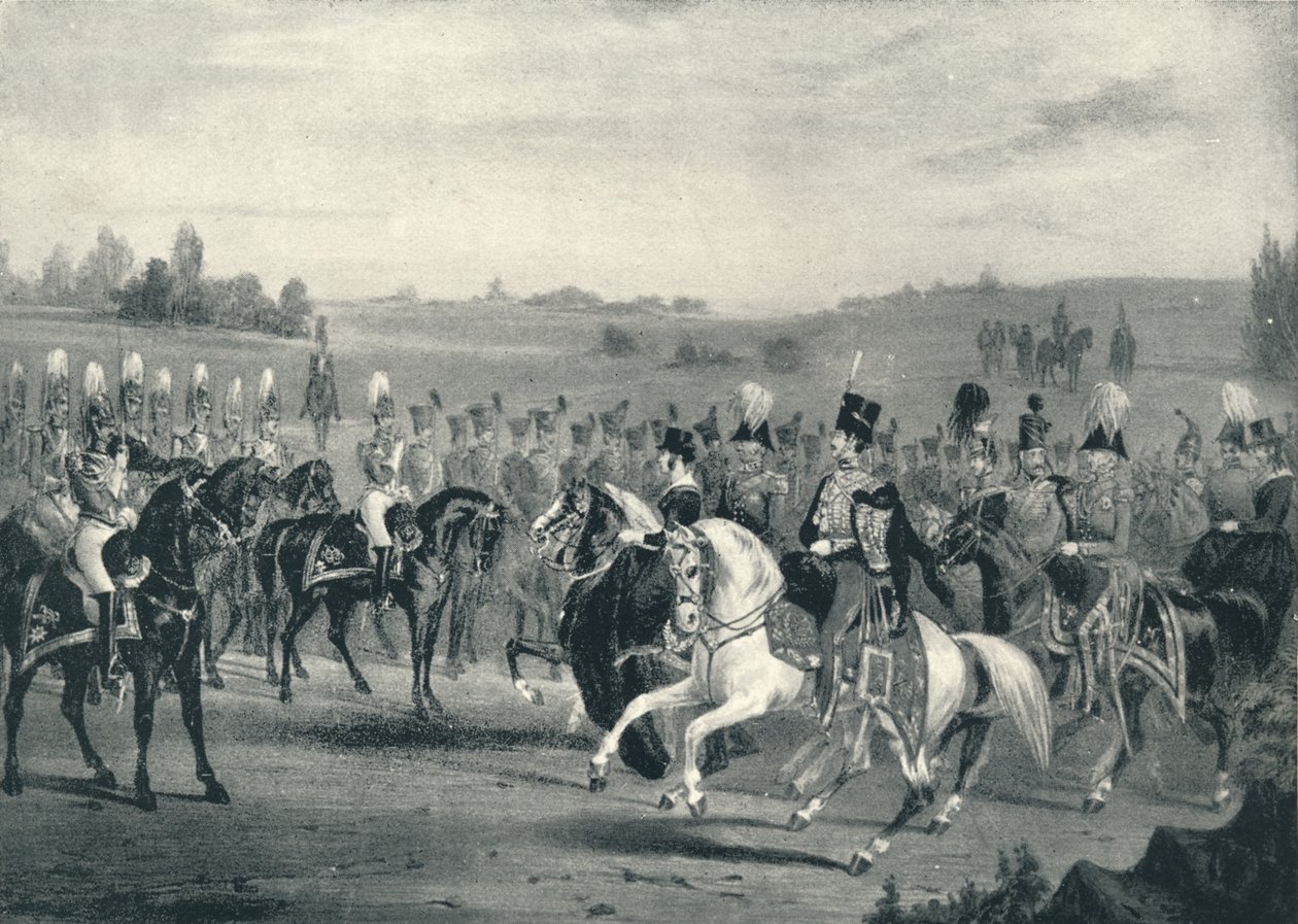 Katsaus 1. henkivartista ja 8. hussareista, 4. kesäkuuta 1842, 1842 1909 tekijältä James Henry Lynch