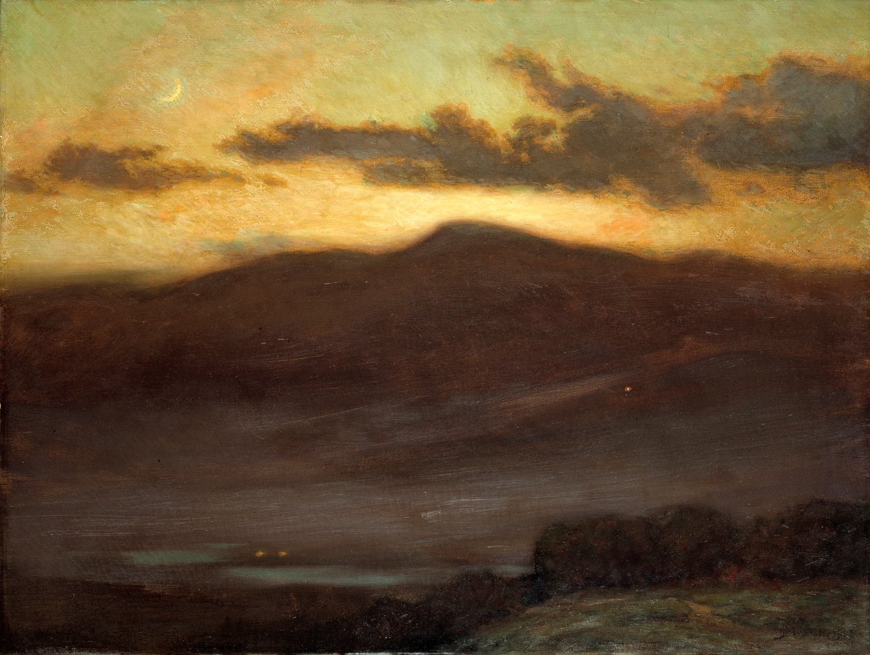 Auringonlasku, Mount McIntyre tekijältä James Henry Moser