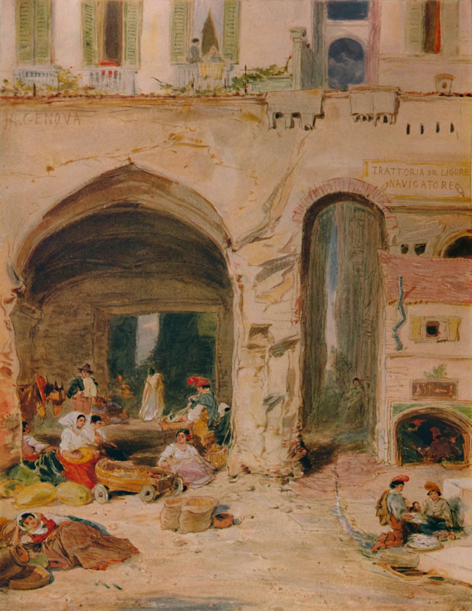 Piha Genovassa, 1850, 1935 tekijältä James Holland