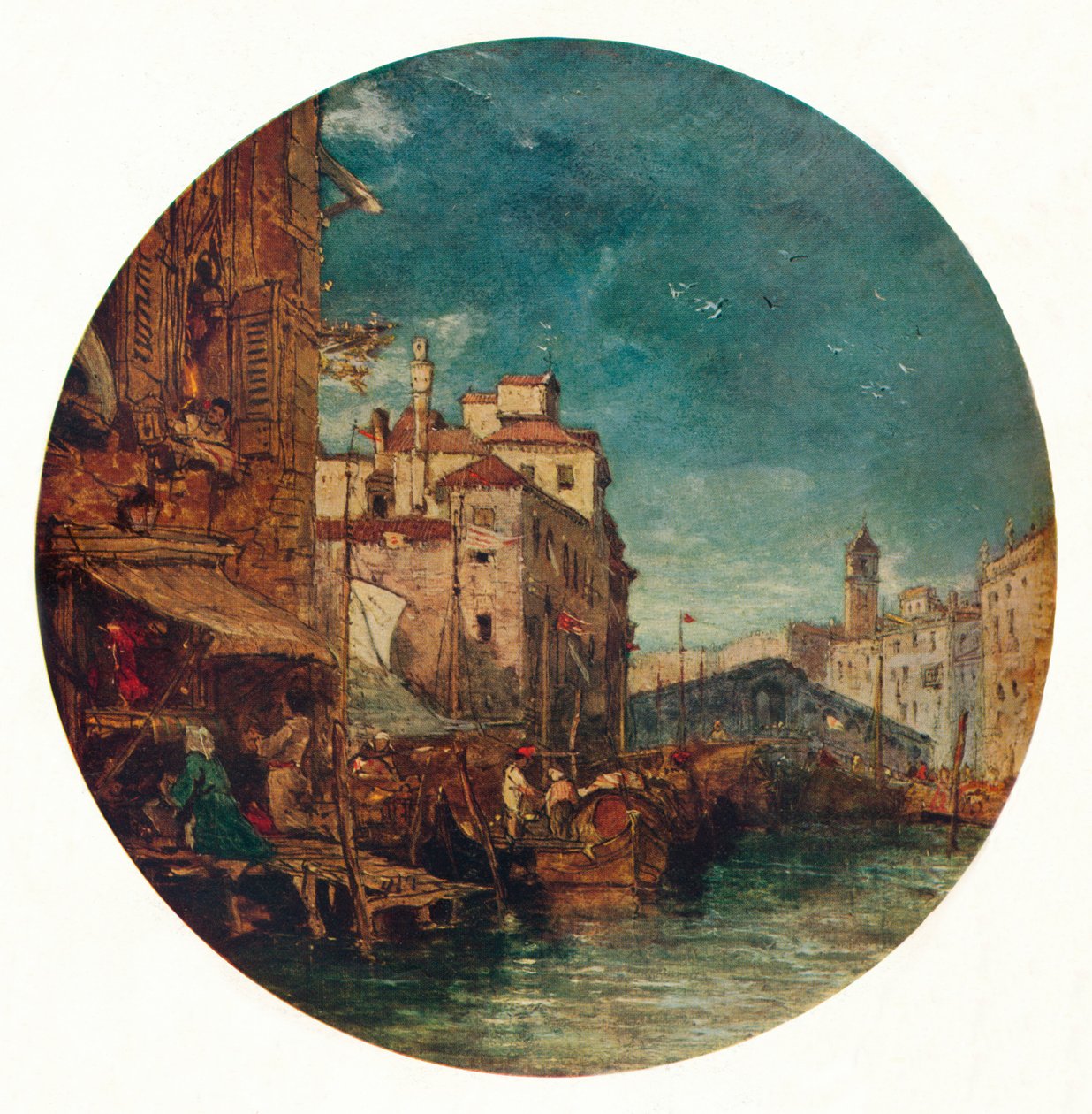 Canal Grande, Venetsia, c1850 tekijältä James Holland