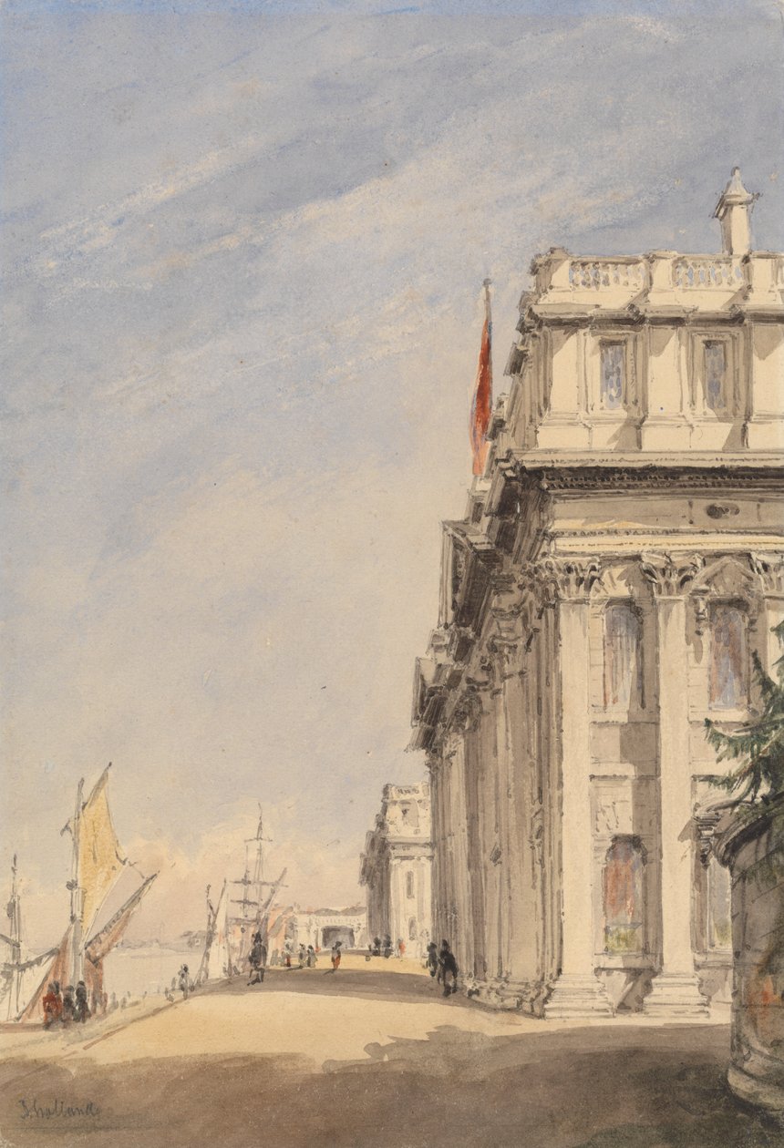 Royal Naval Collegen julkisivu, Greenwich tekijältä James Holland