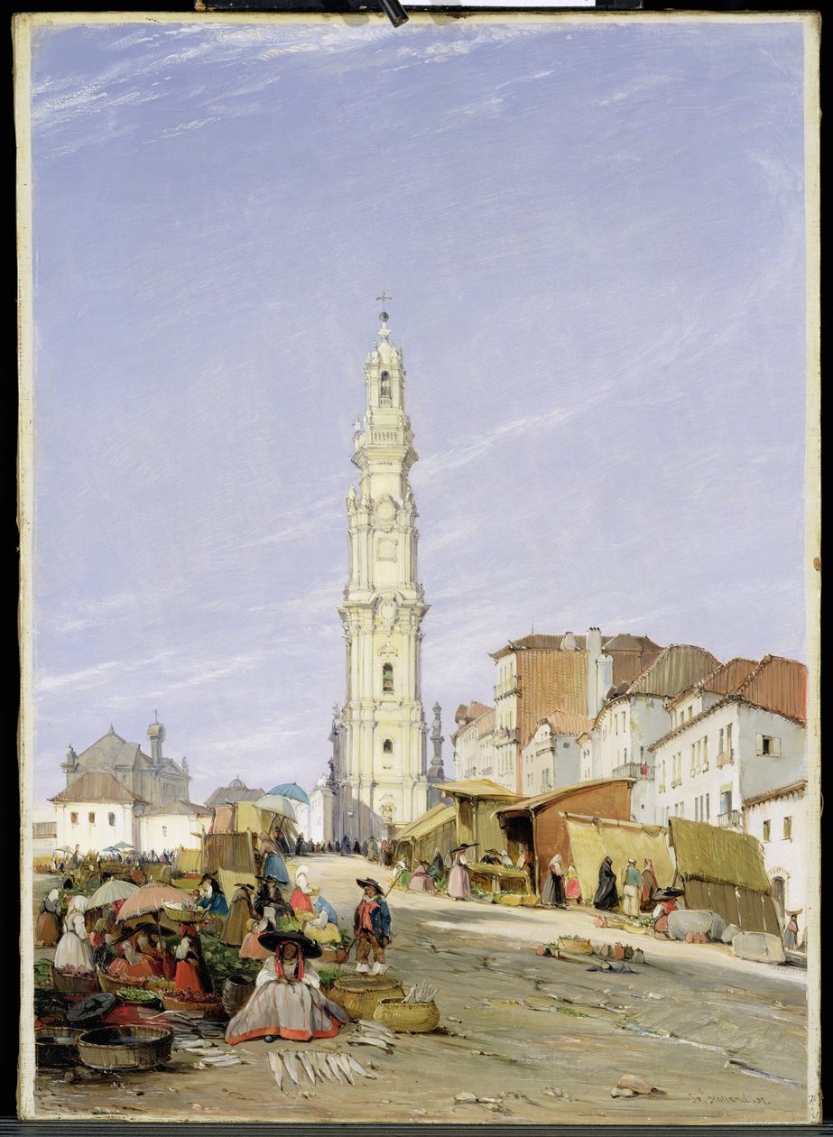 Torre dos Clerigos, Porto, Portugali, 1837 tekijältä James Holland