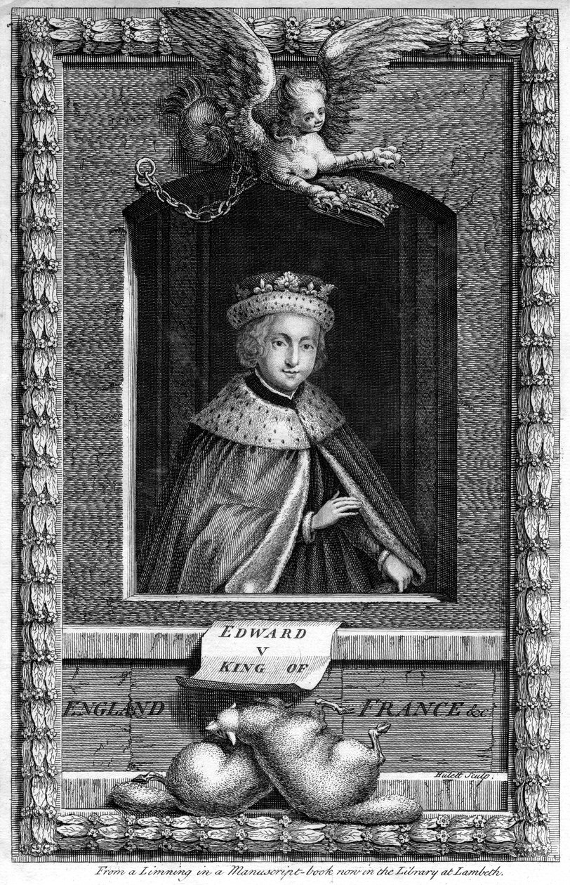 Englannin kuningas Edward V, 1700-luku. tekijältä James Hulett