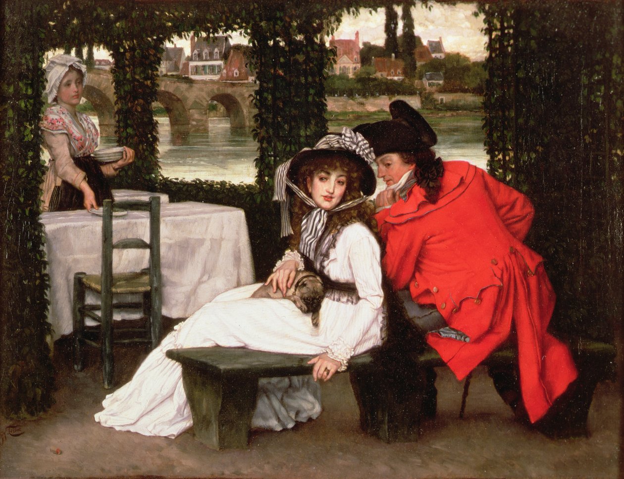 Huonekalut ja erilaiset esineet 1100- ja 1300-luvuilta tekijältä James Jacques Joseph Tissot